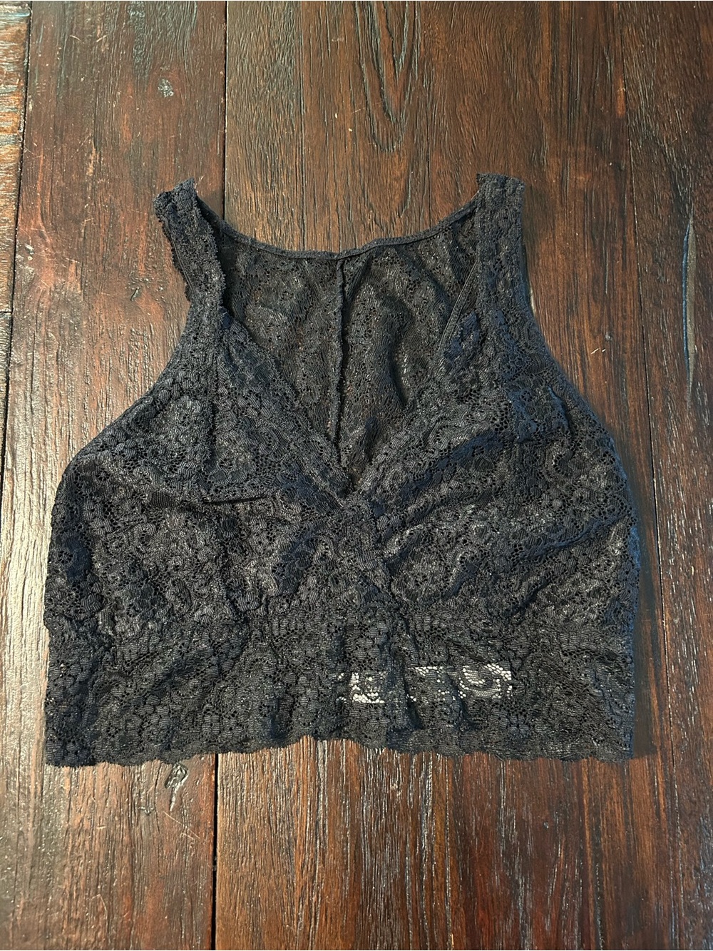 Soma Lace Bralette Black Bra Racerback Lingerie Size Medium Stretchy
